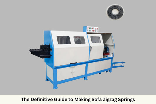 Zigzag spring making machine