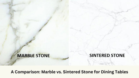 Marble vs sintered stone texture