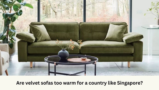 Green velvet sofa
