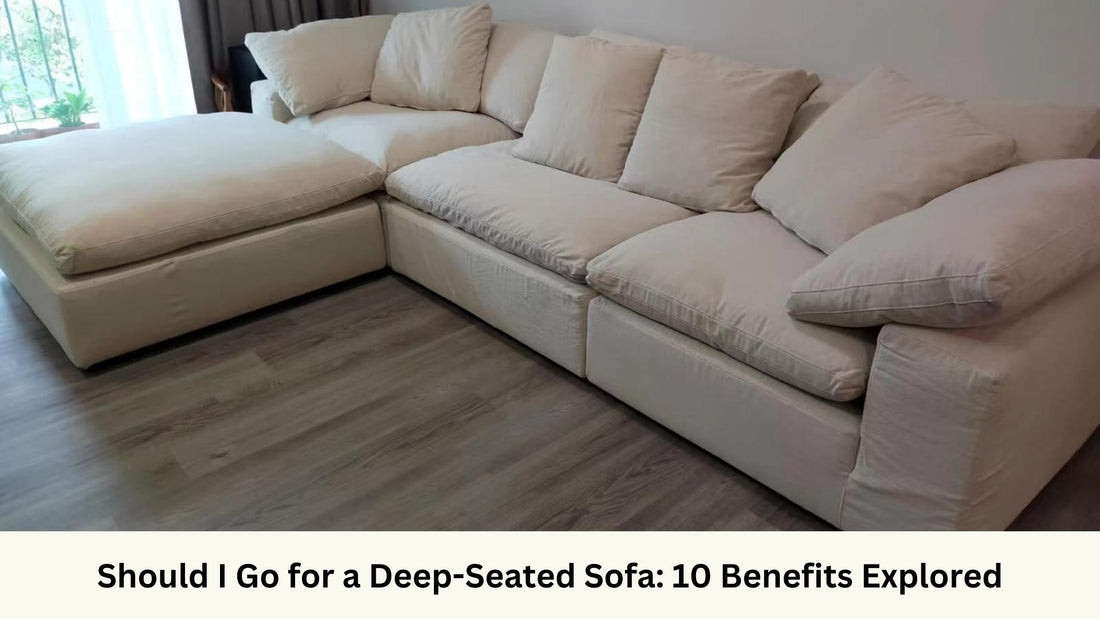 Cloud beige 342cm sofa + ottoman