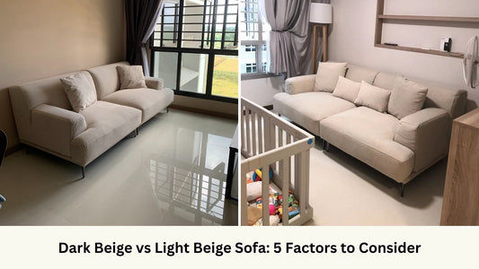 Light beige sofa vs dark beige sofa