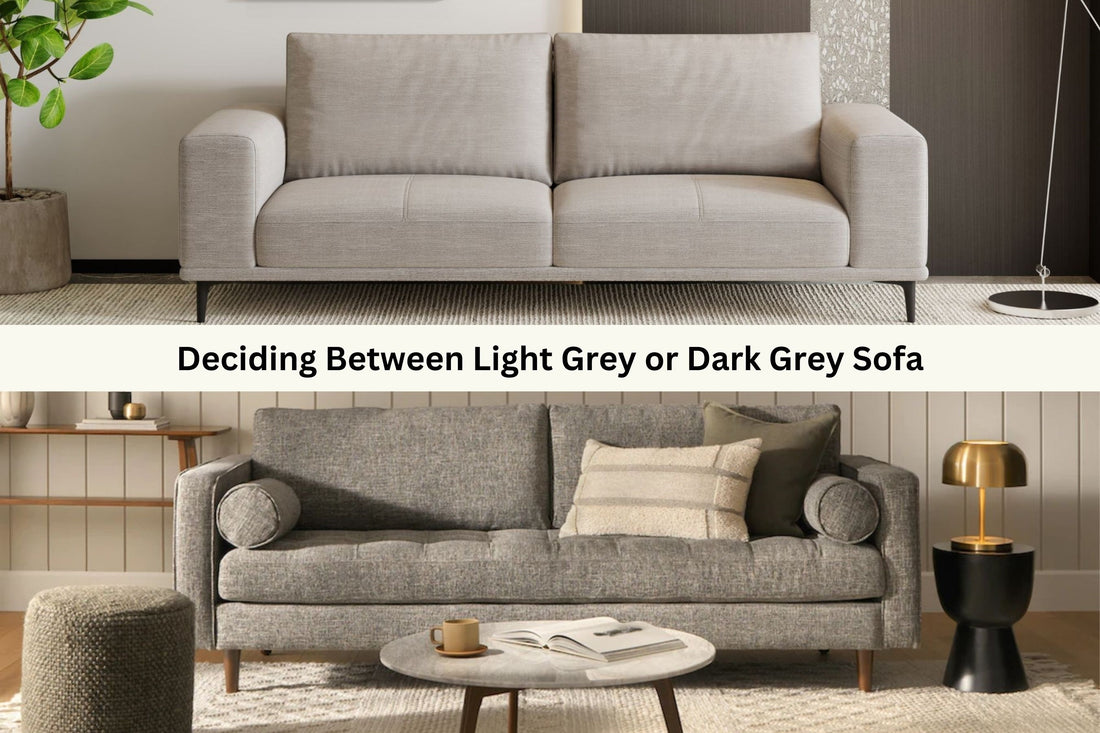 Light grey sofa vs dark grey sofa