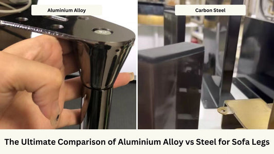 Aluminium sofa leg vs carbon steel sofa leg