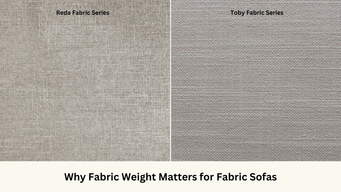 Toby polyester and linen blended fabric vs Reda polyester fabric that are used on sofas