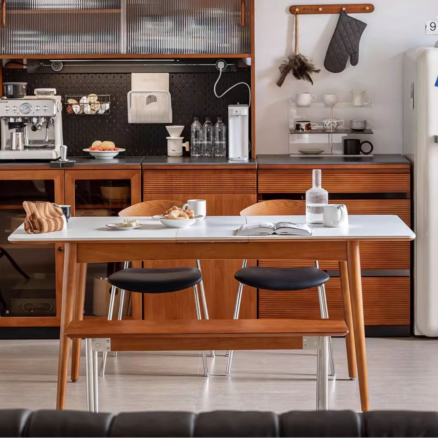 Tyler sintered stone extendable dining table