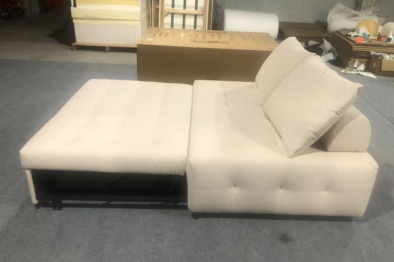 Candy 147cm Beige Pet Friendly Fabric Sofa Bed William Sentosa | Oct 24