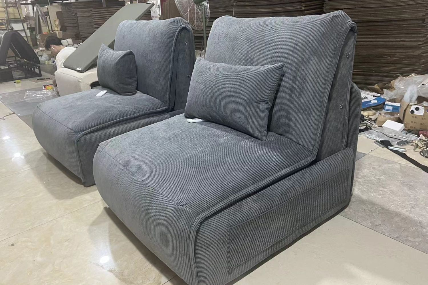 Chronos 90cm Grey (Xeno 15) Electric Sofa Bed Vy Chai | Jul 24