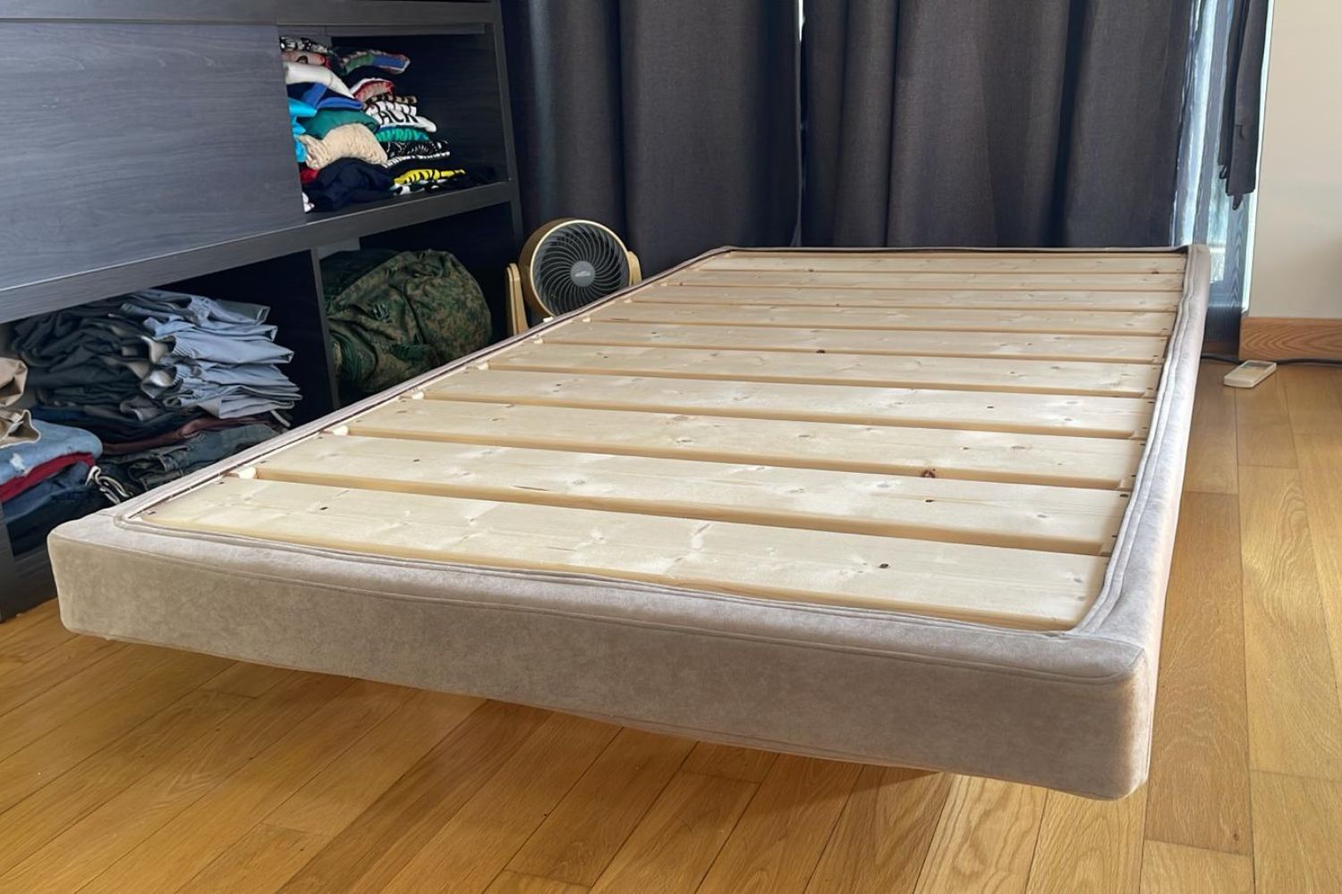 Crystal single size brown fabric (Vellin 48) bed frame Josephine | Dec 24