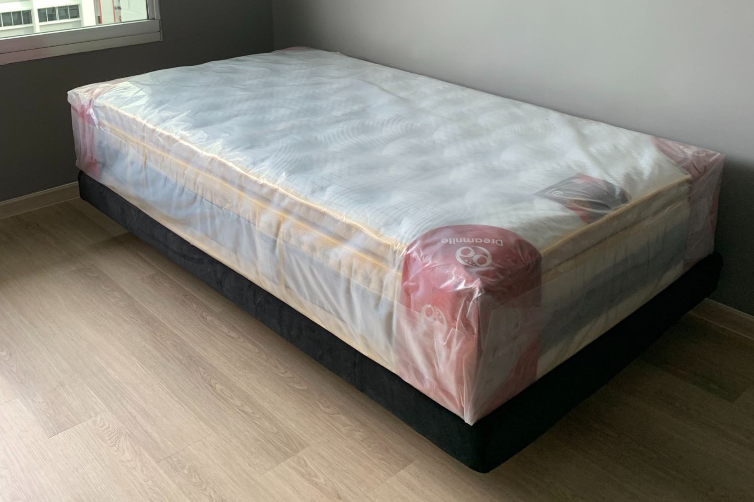 Crystal super single size black fabric (Lustra 97) bed frame Vanessa | Sep 24