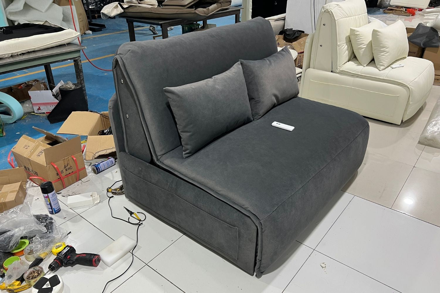 Chronos 130cm Dark Grey (Furla 98) Electric Sofa Bed Haziqah Dali | Apr 25