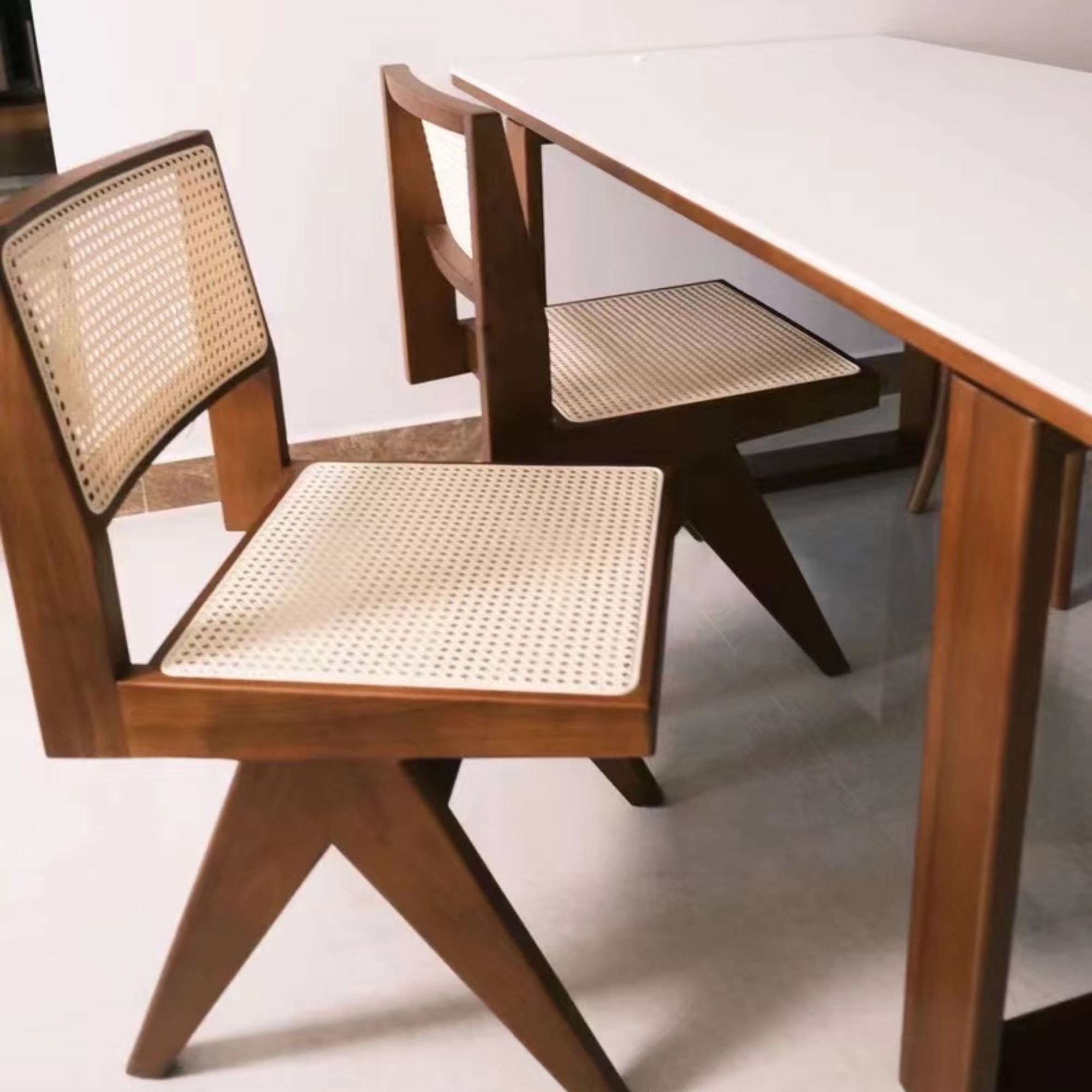 Tara poplar wood chair close up shot
