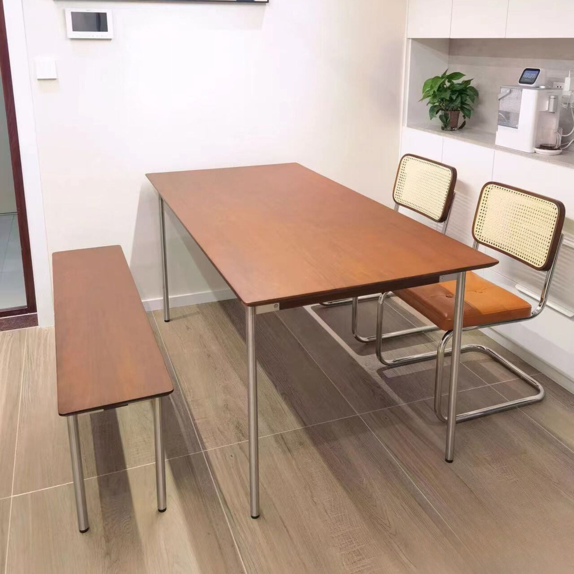 Taylor wood dining table in living room