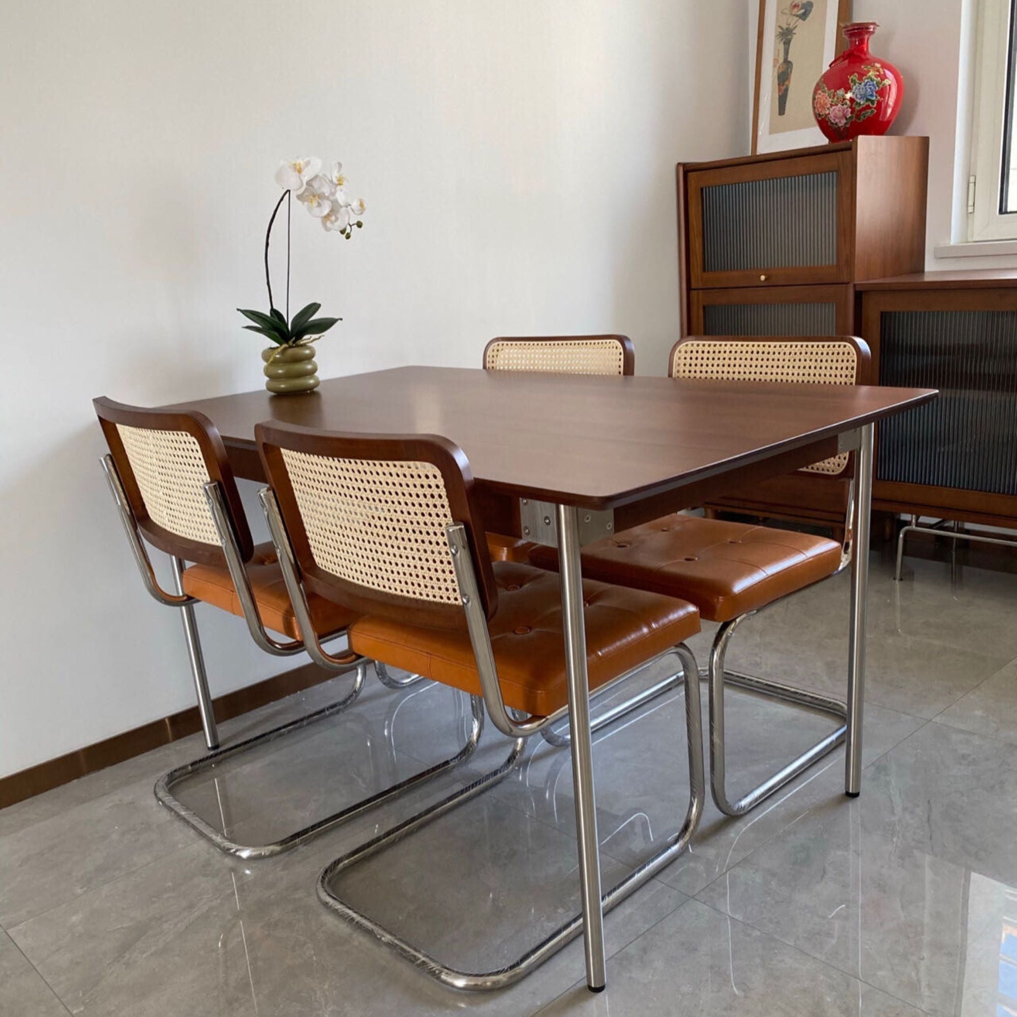 Taylor wood dining table in kitchen