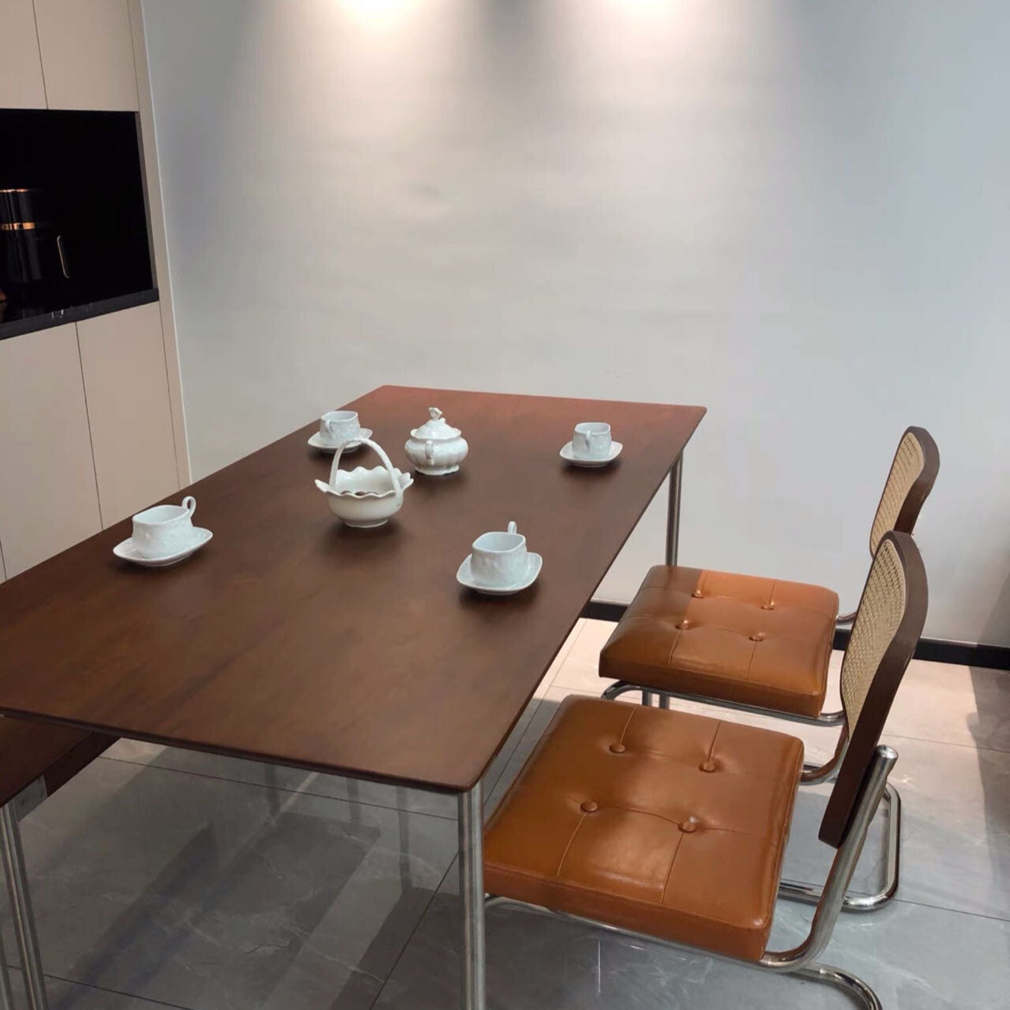 Taylor wood dining table in living room