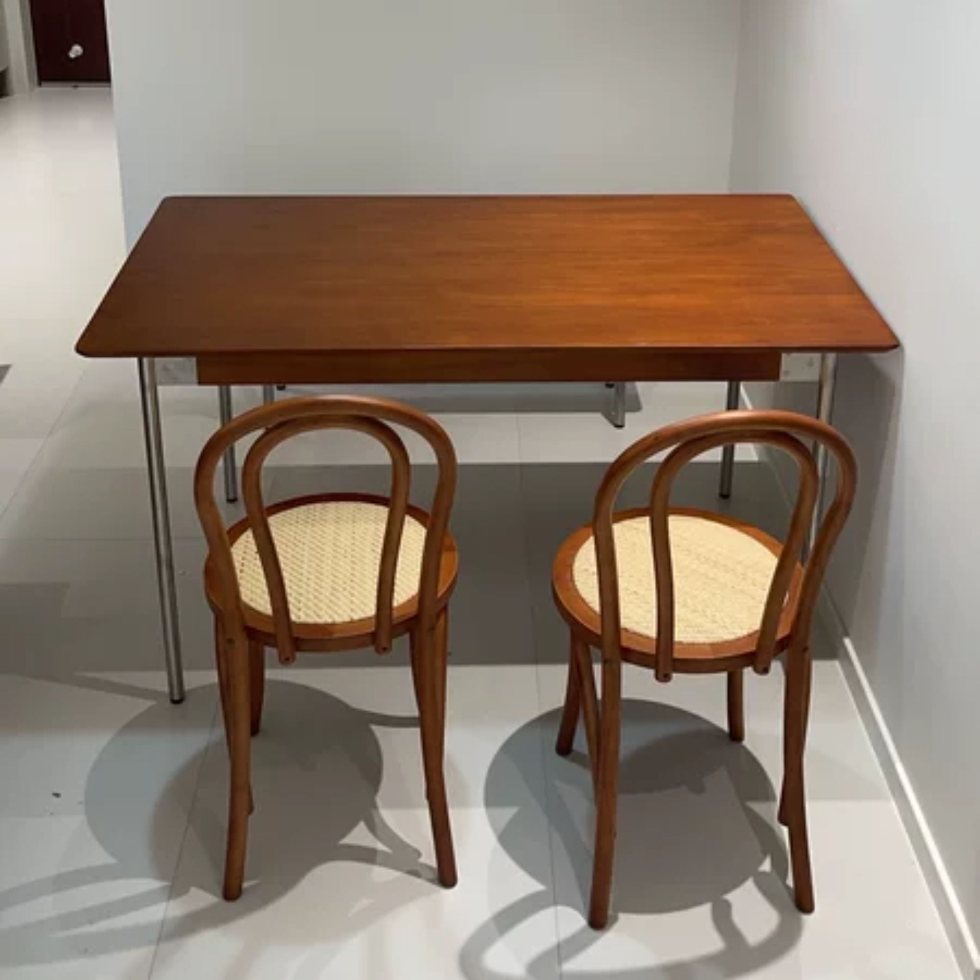 Taylor wood dining table in living room