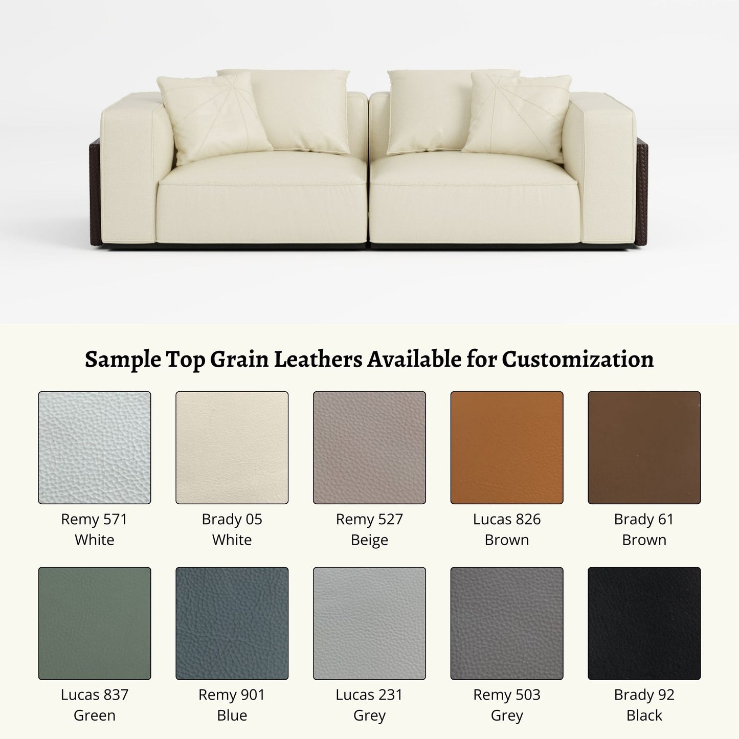 Carson top grain leather customization (Other)