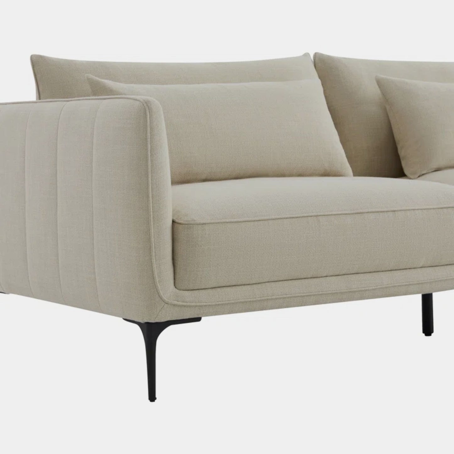 Casper fabric sofa beige