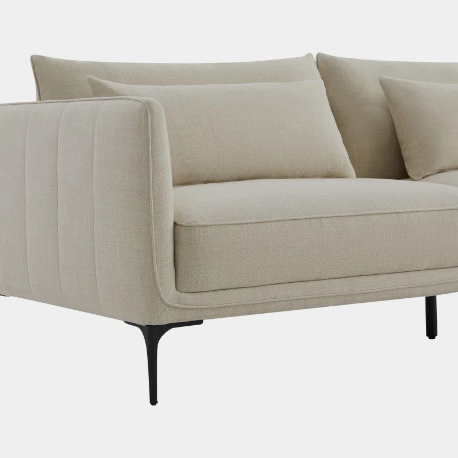 Casper fabric sofa beige