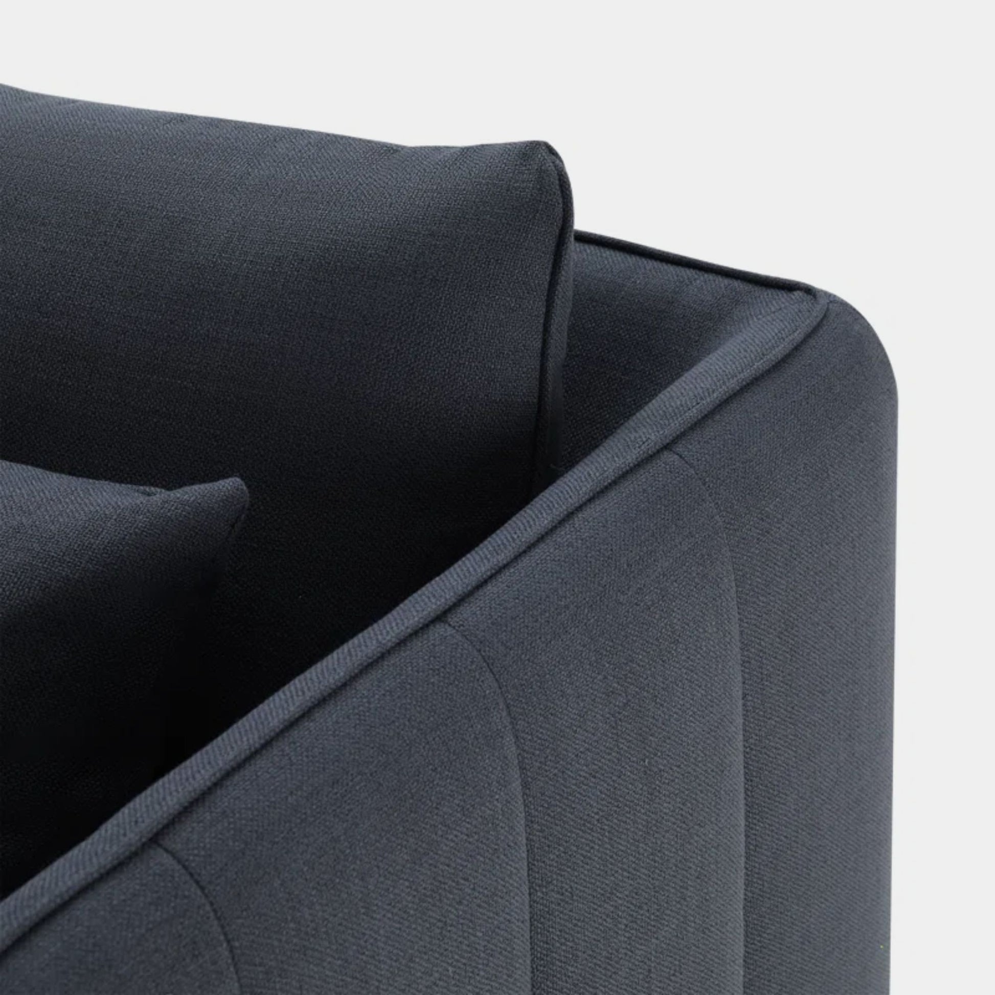 Casper fabric sofa black