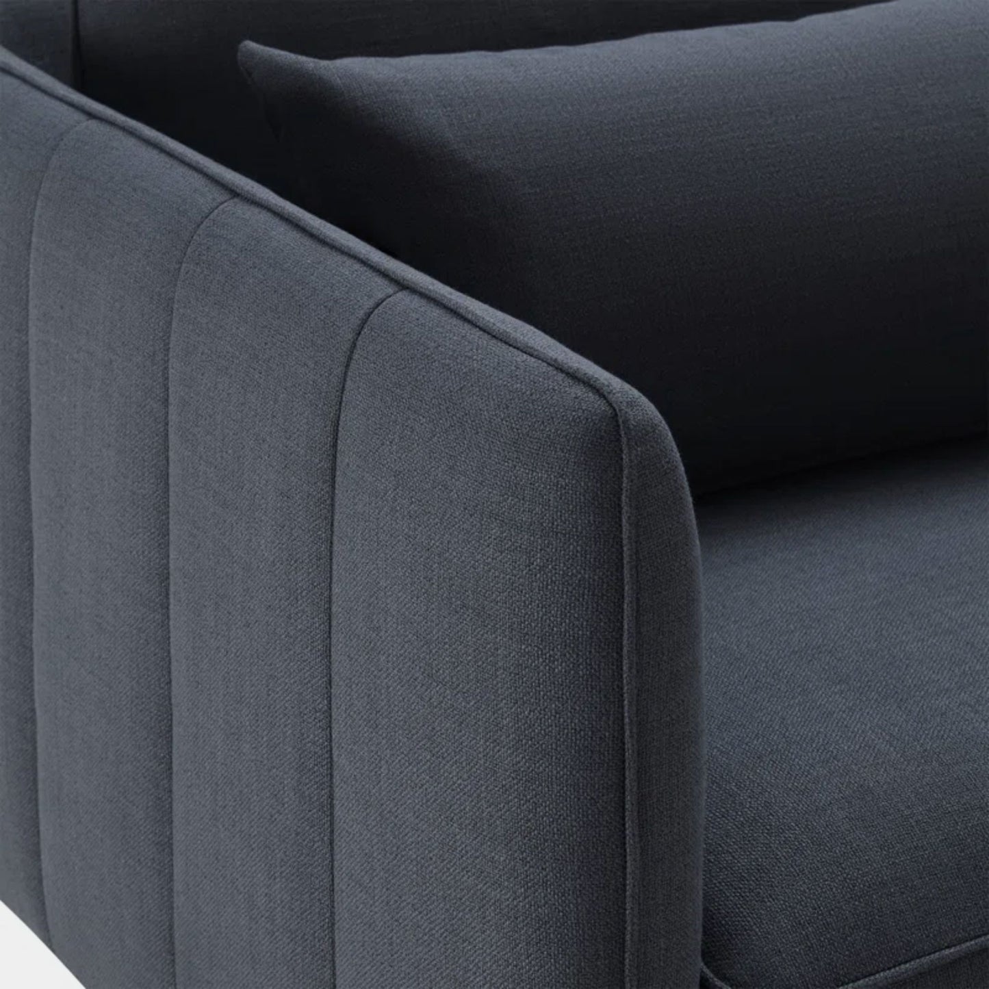 Casper fabric sofa black