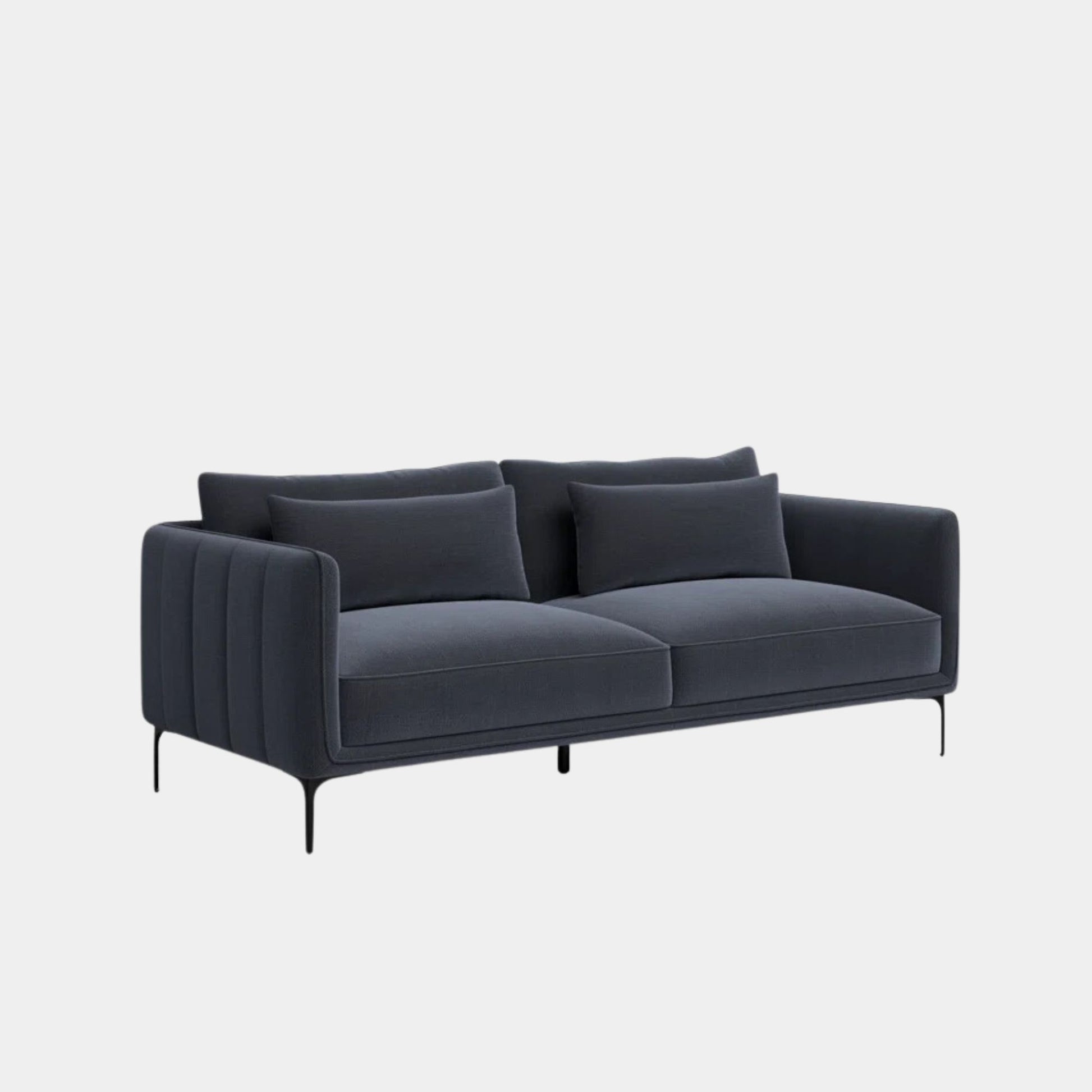 Casper fabric sofa black