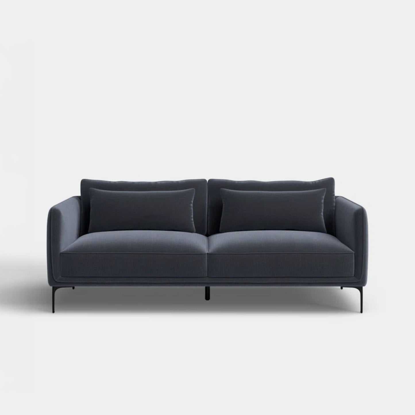 Casper fabric sofa black