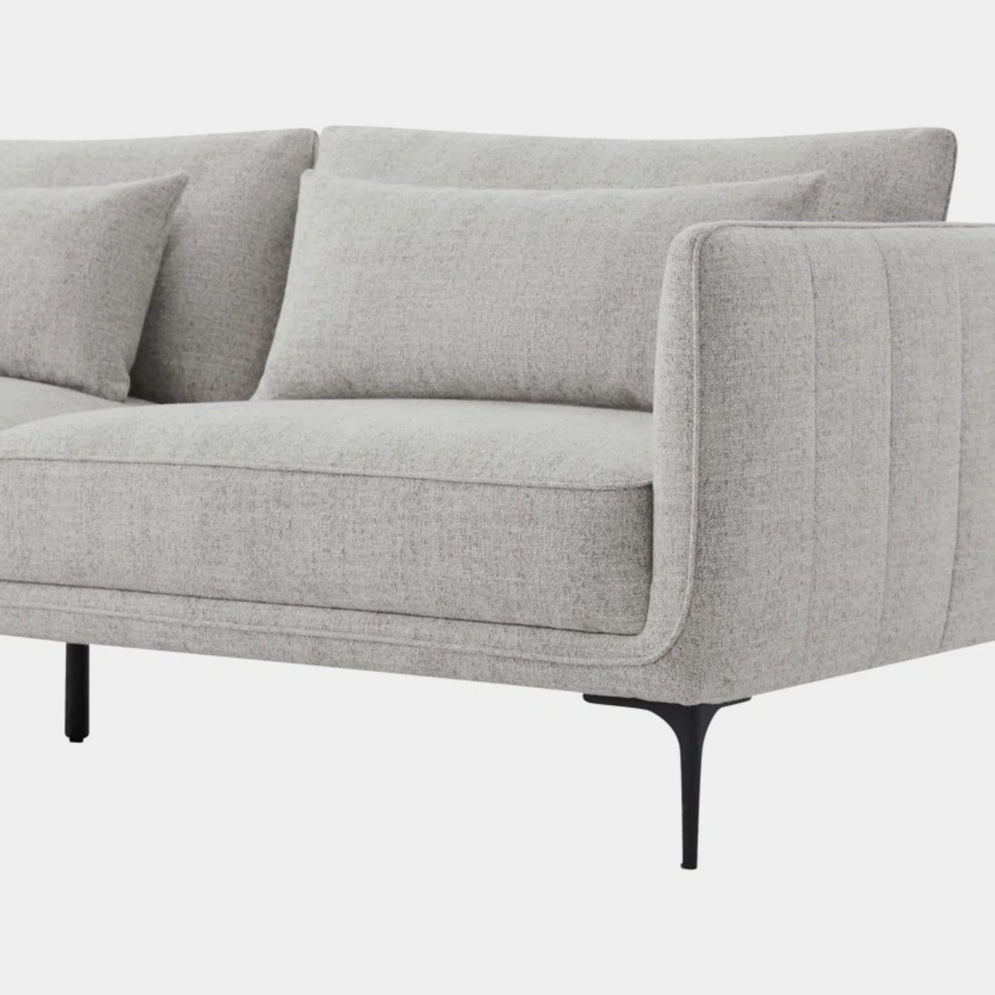 Casper fabric sofa light grey