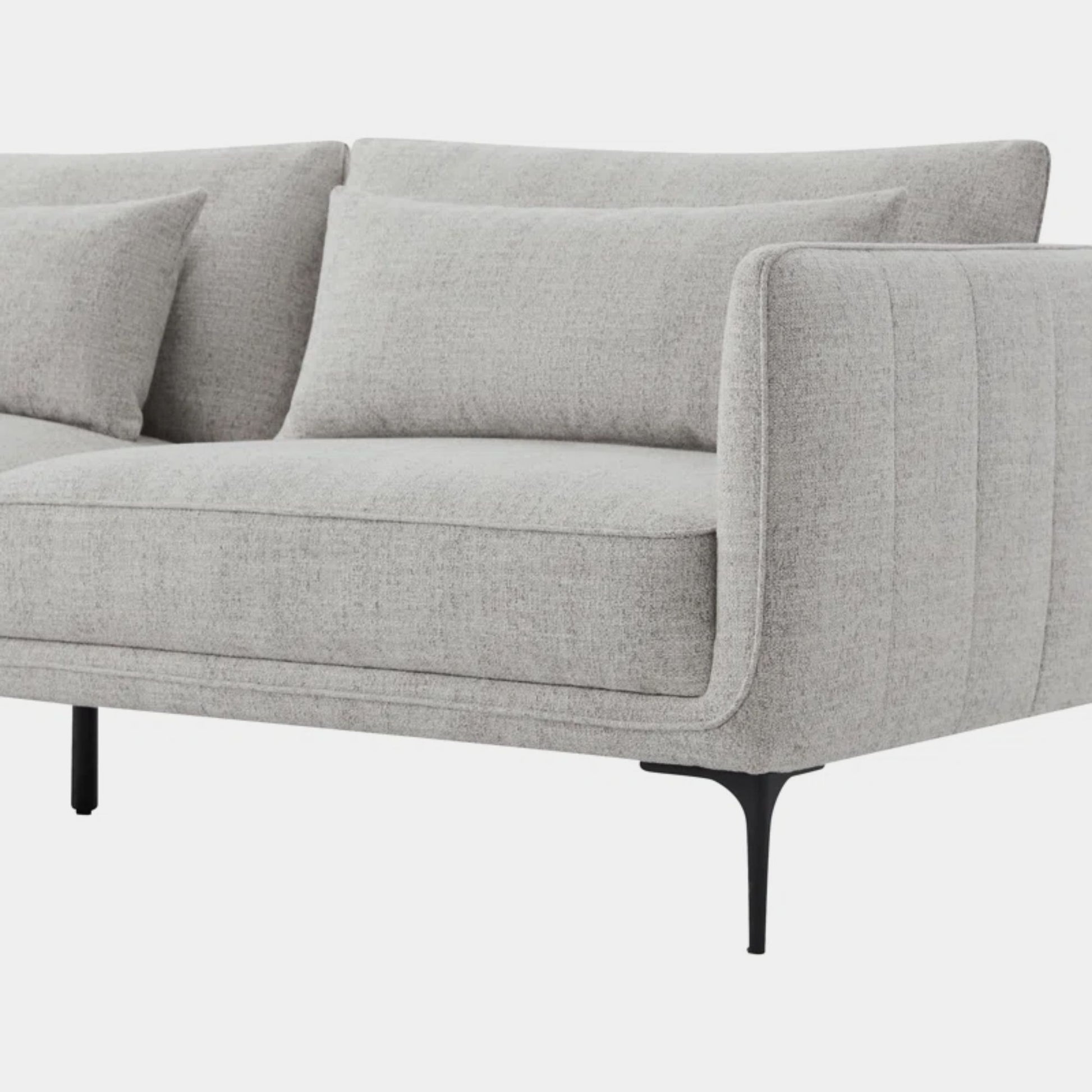 Casper fabric sofa light grey
