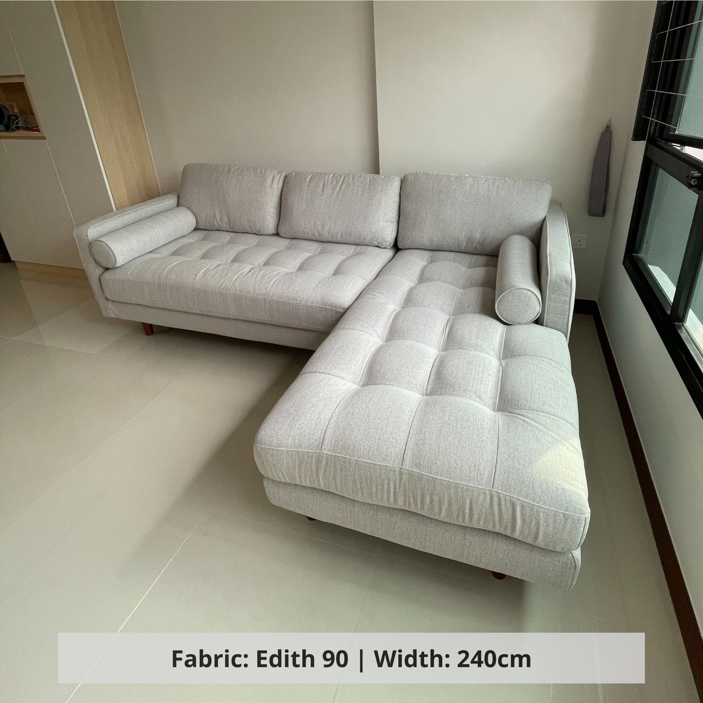 Castle sectional sofa blended polyester fabric customization (Other)