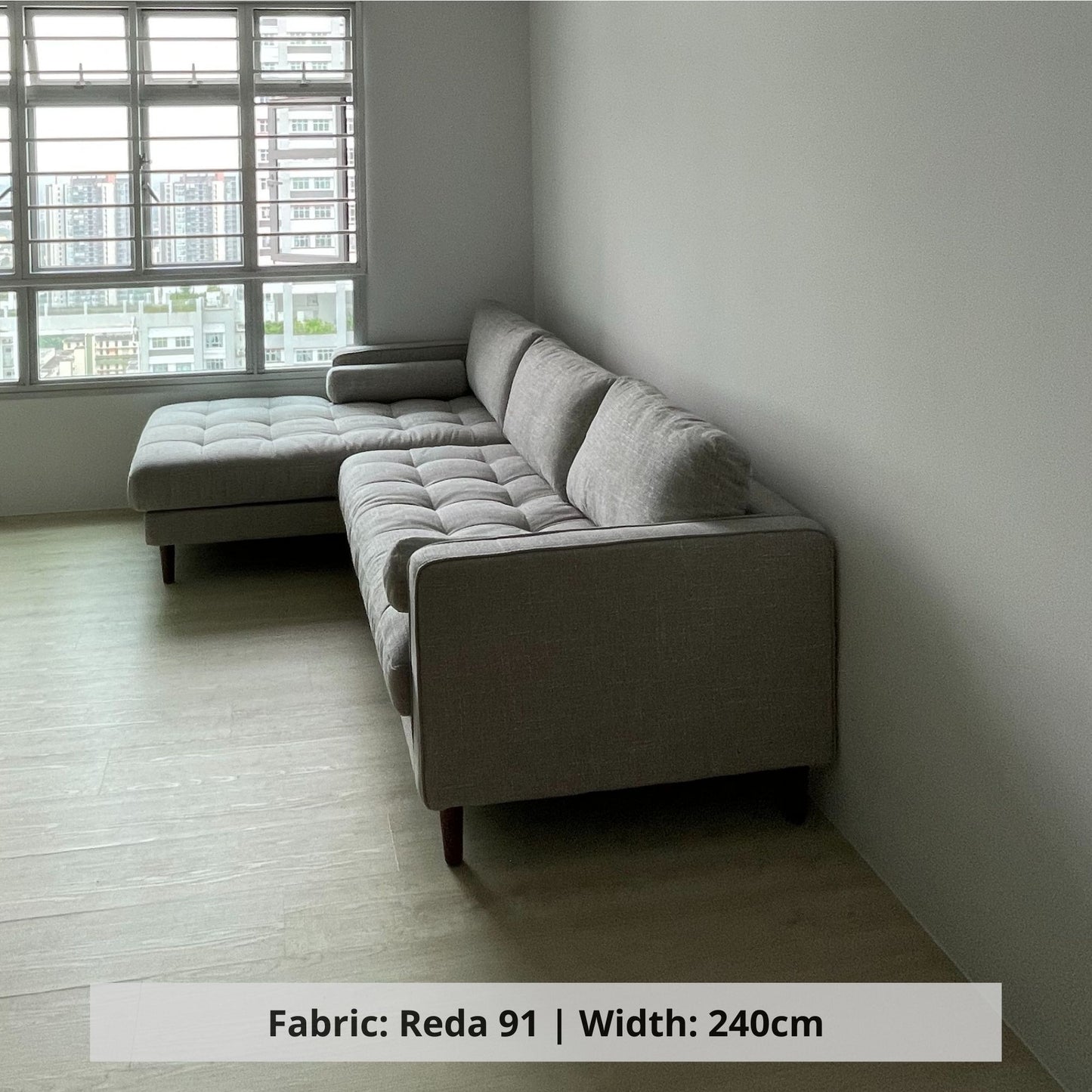 Castle sectional sofa blended polyester fabric customization (Other)