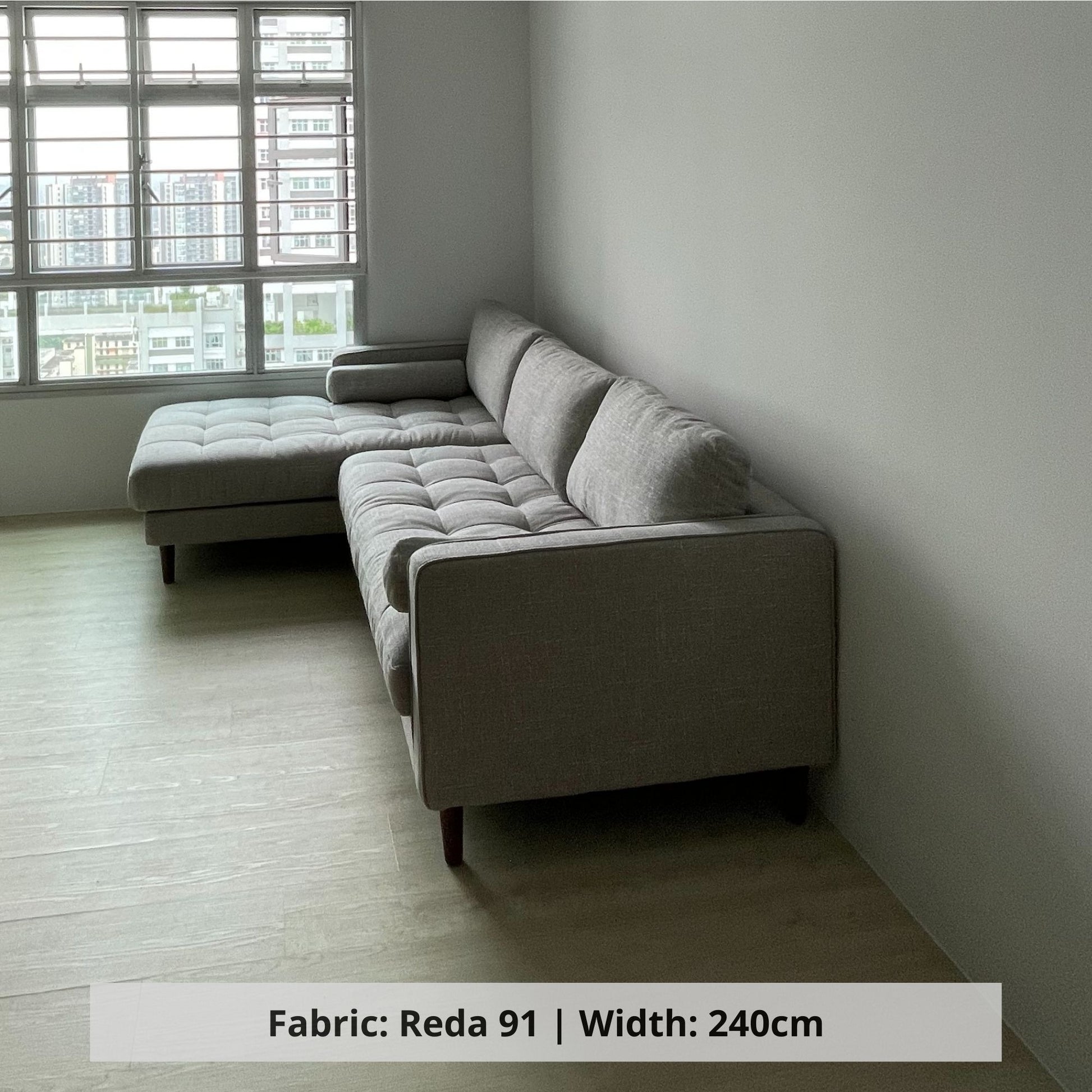 Castle sectional sofa blended polyester fabric customization (Other)