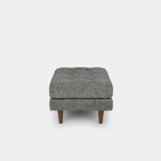 Castle fabric ottoman grey