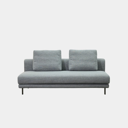 Cedar grey fabric armless sofa