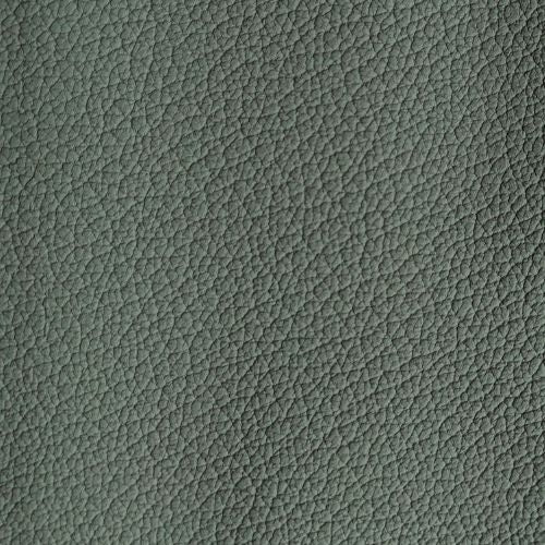 Cedar faux leather armless sofa swatch close up view