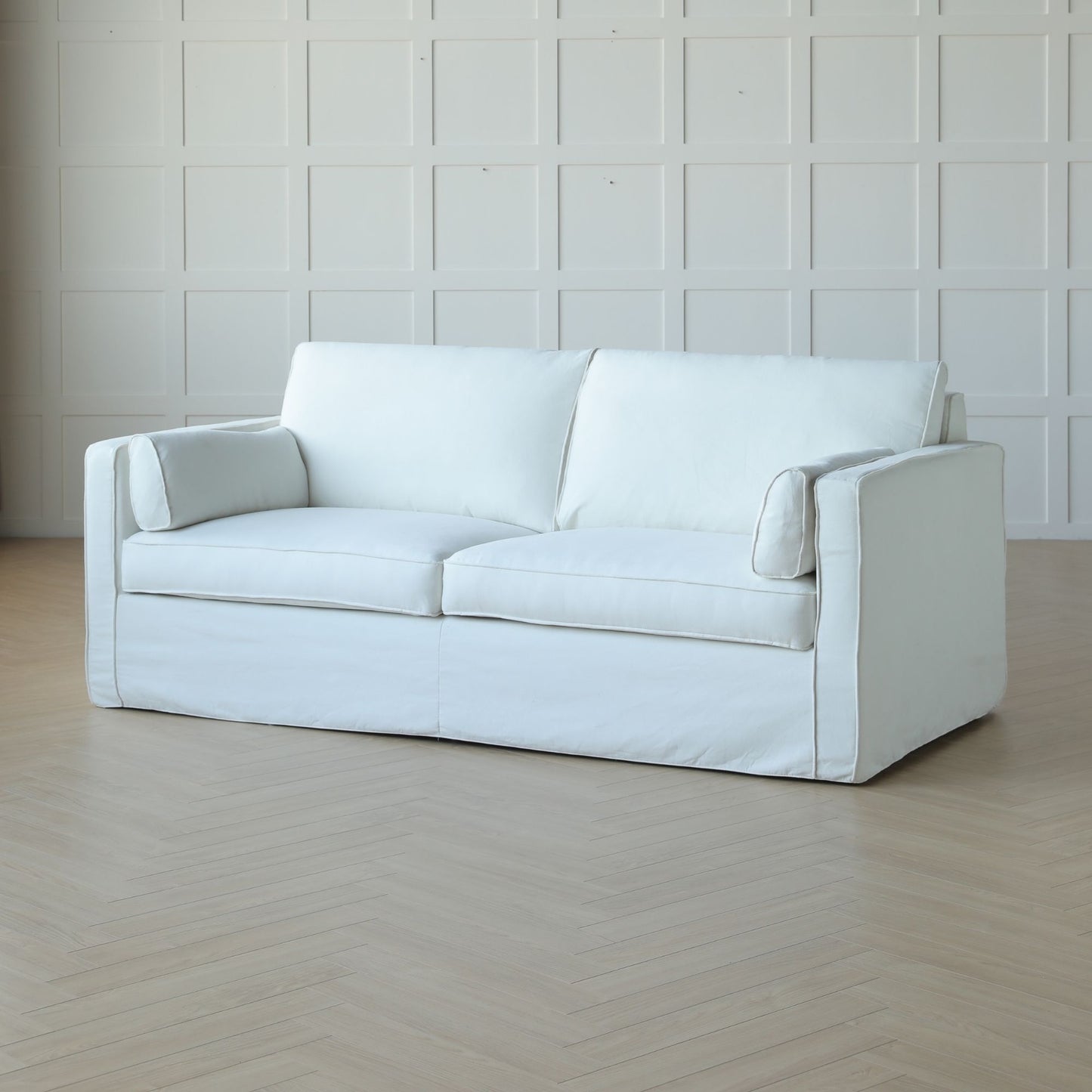 Celeste fabric sofa white