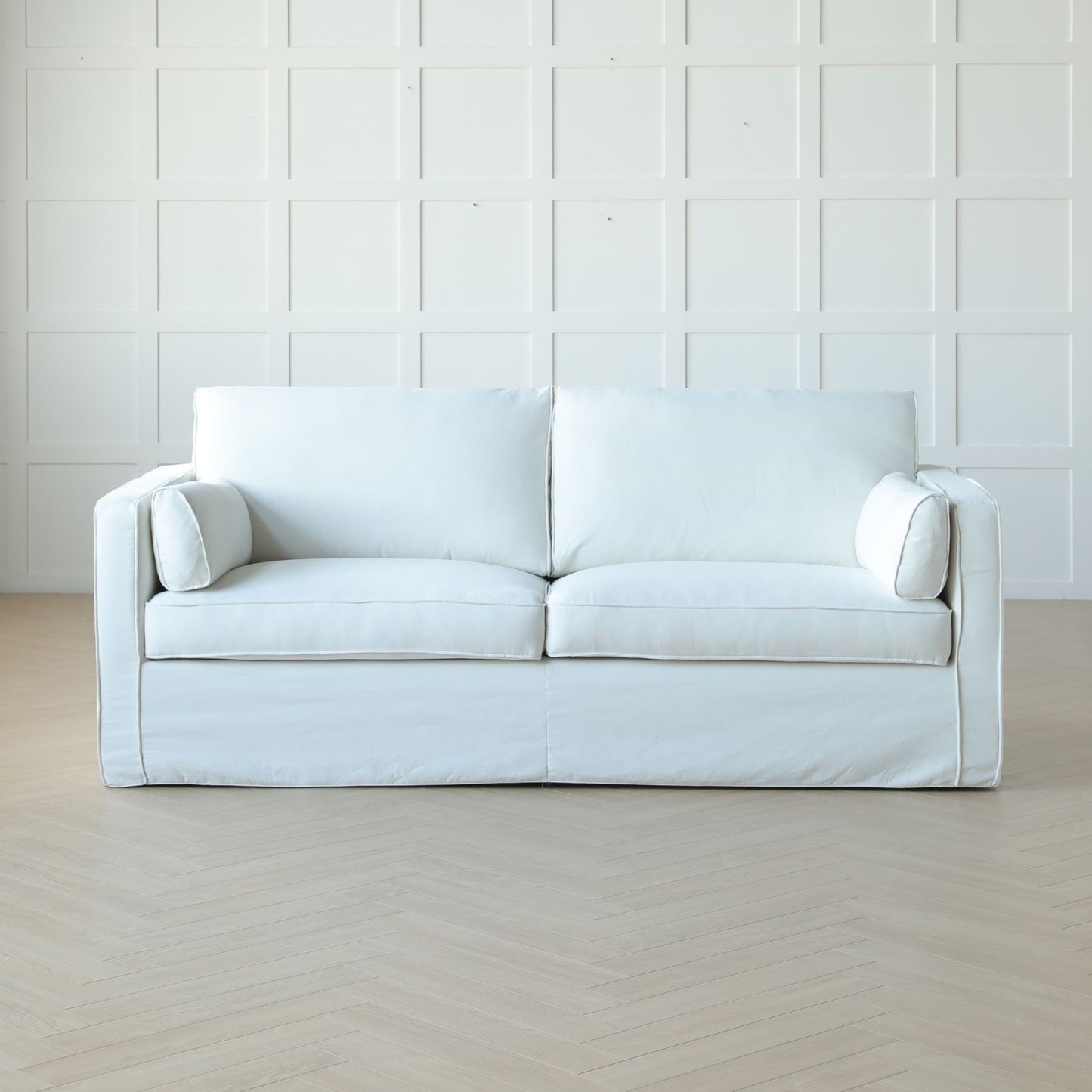 Celeste fabric sofa white