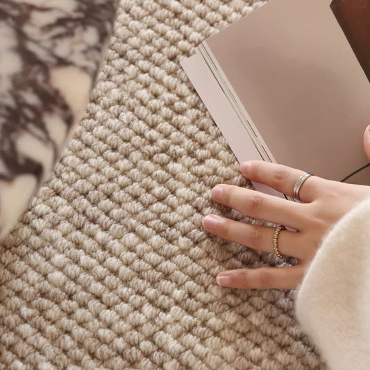 Celine wool rug beige