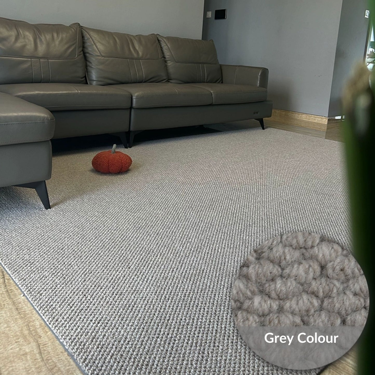 Celine wool rug grey