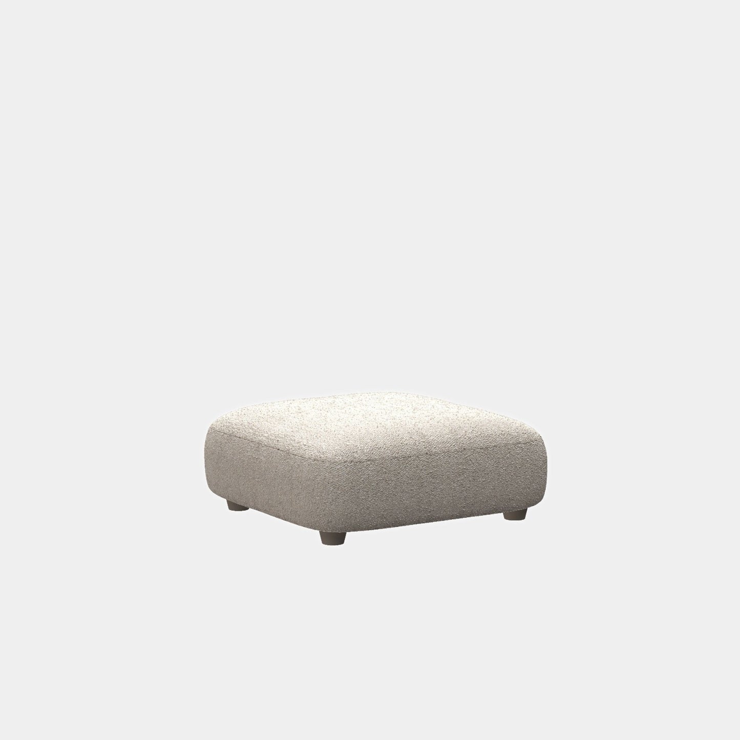 Charmy fabric ottoman beige