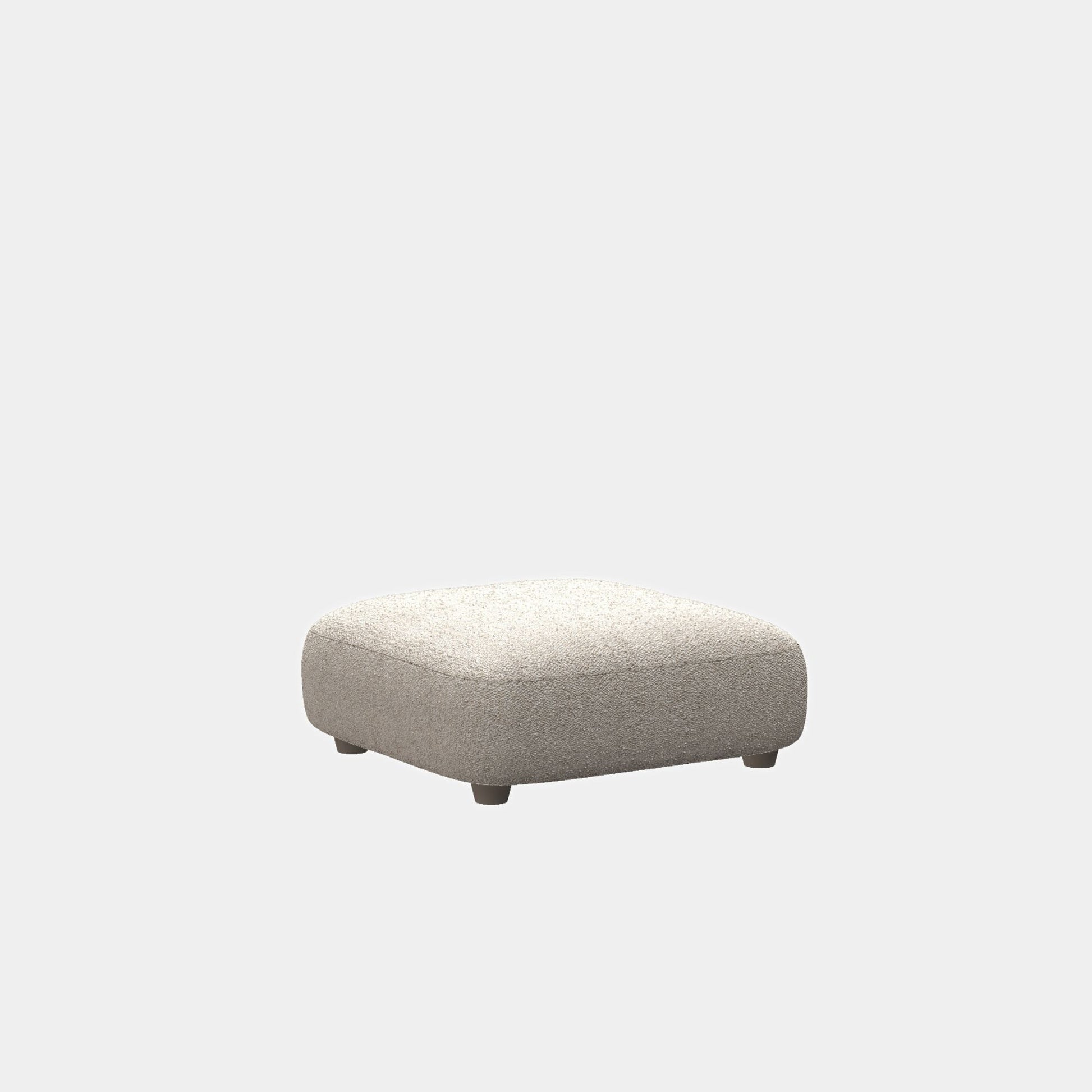Charmy fabric ottoman beige