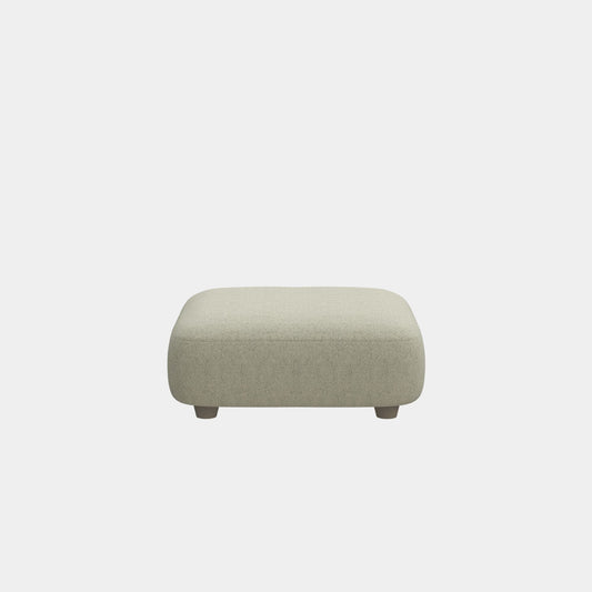Charmy fabric ottoman white