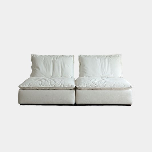 Chime fabric sofa white
