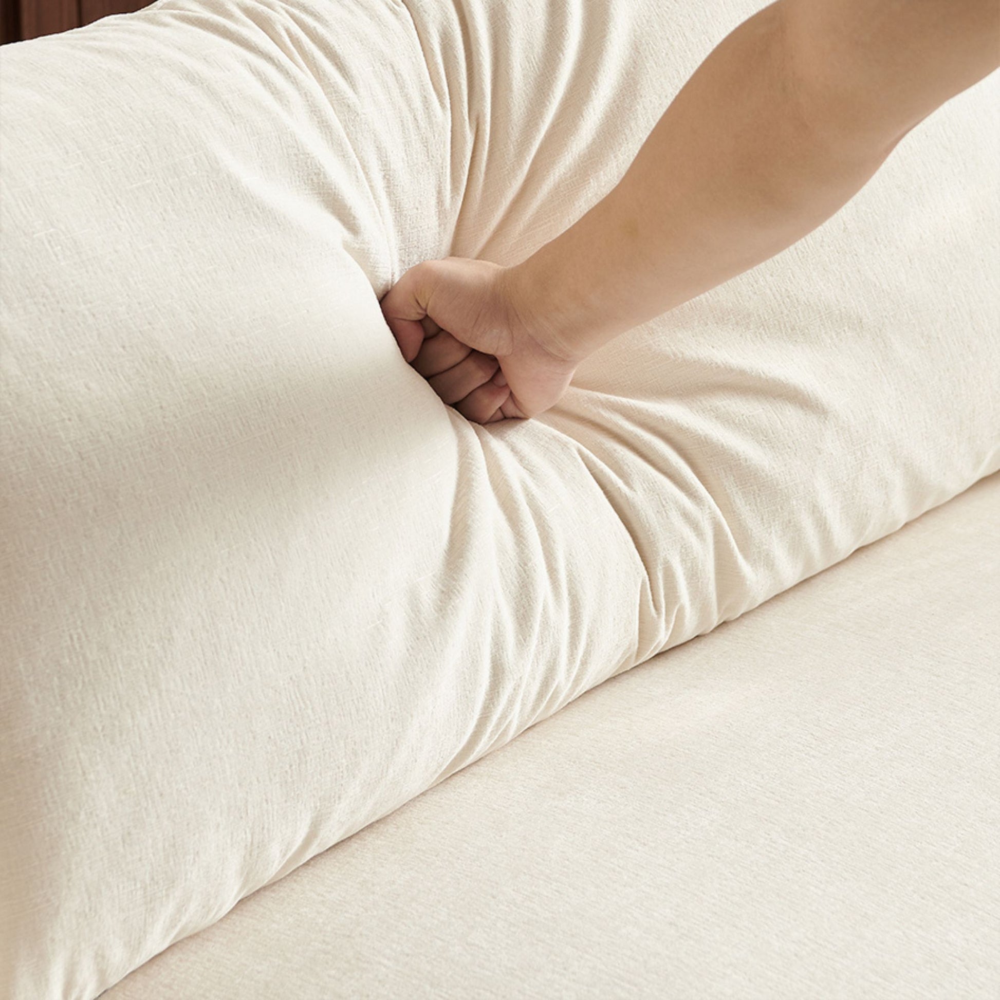 Cider white fabric sofa