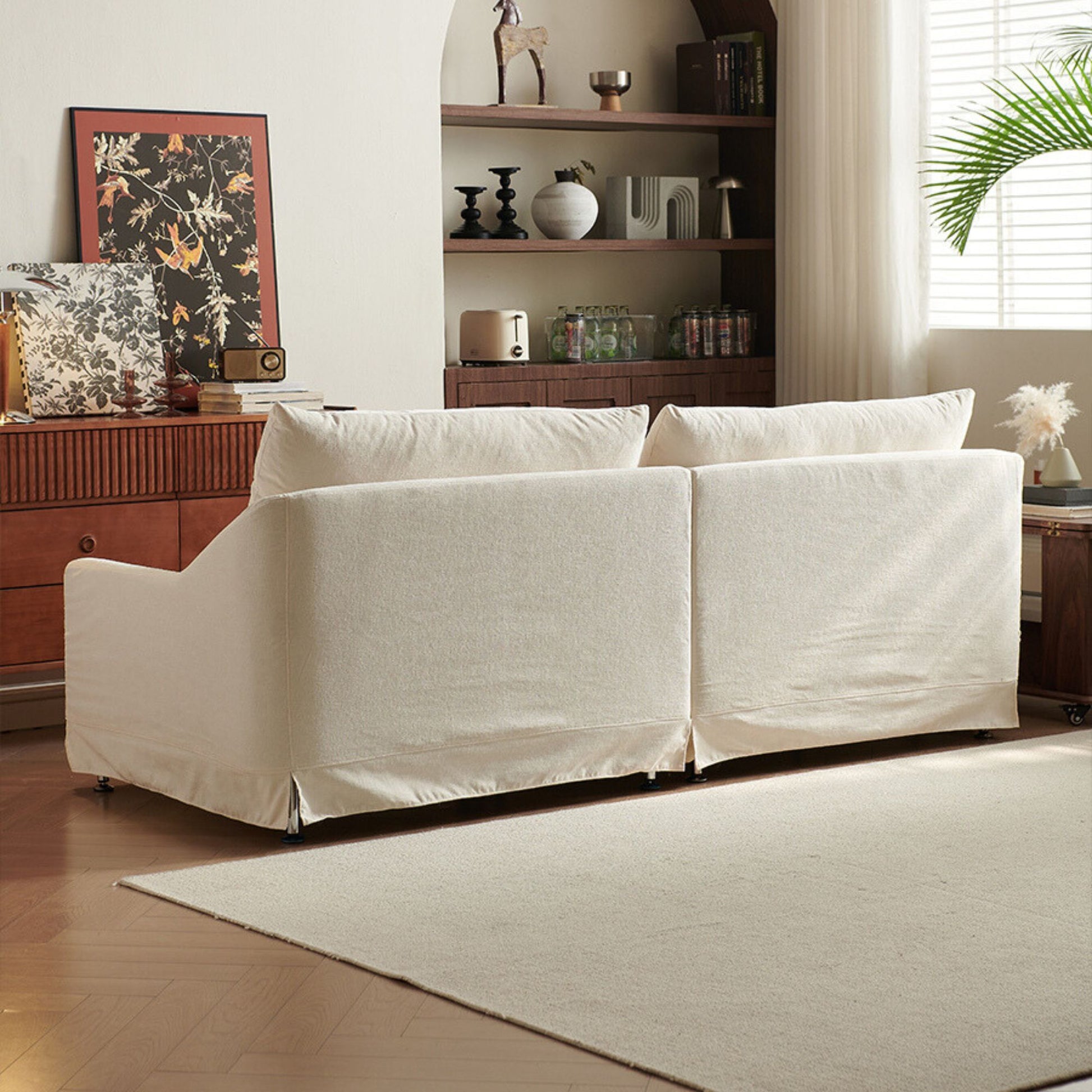 Cider white fabric sofa