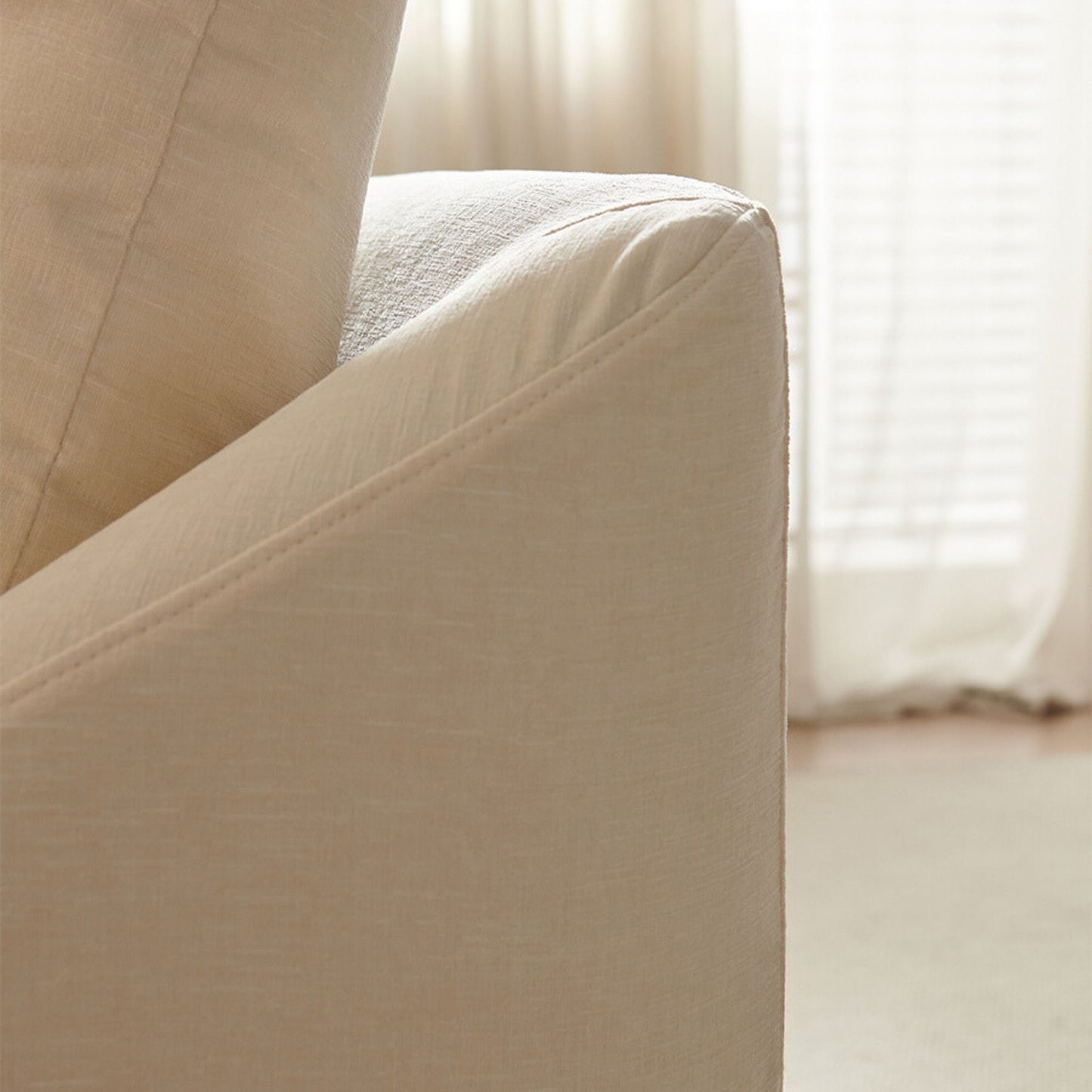 Cider white fabric sofa