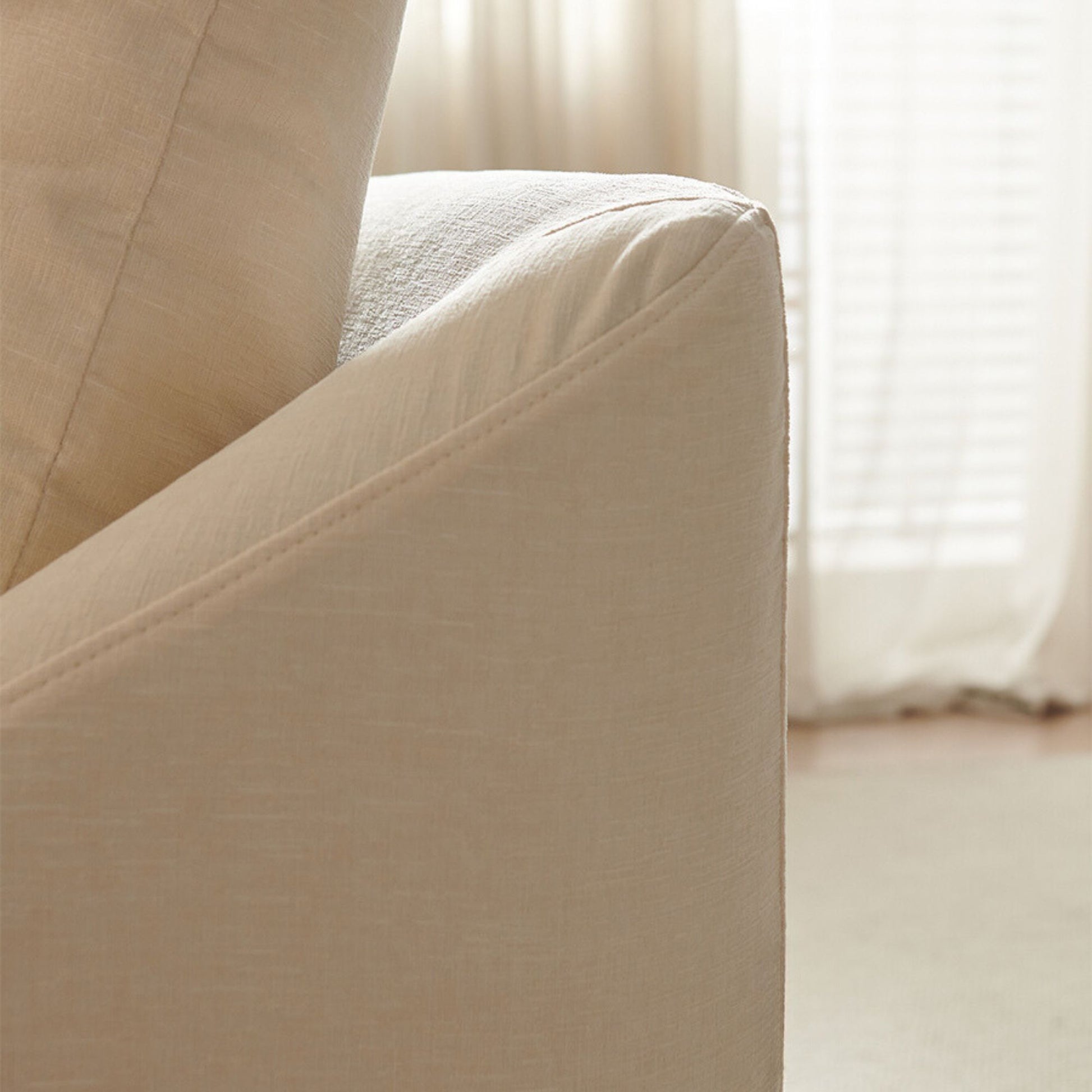 Cider white fabric sofa