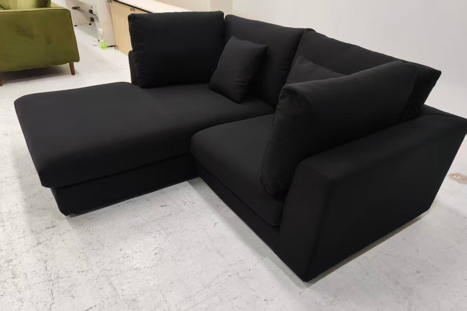 Claudia 200cm Black Fabric Sectional Sofa Yati Josman | Sep 25
