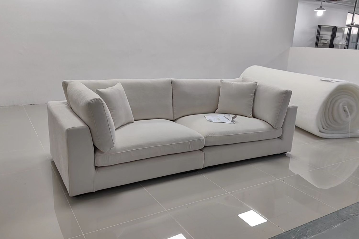 Claudia 250cm Light Grey Fabric Sofa Nister | Mar 24