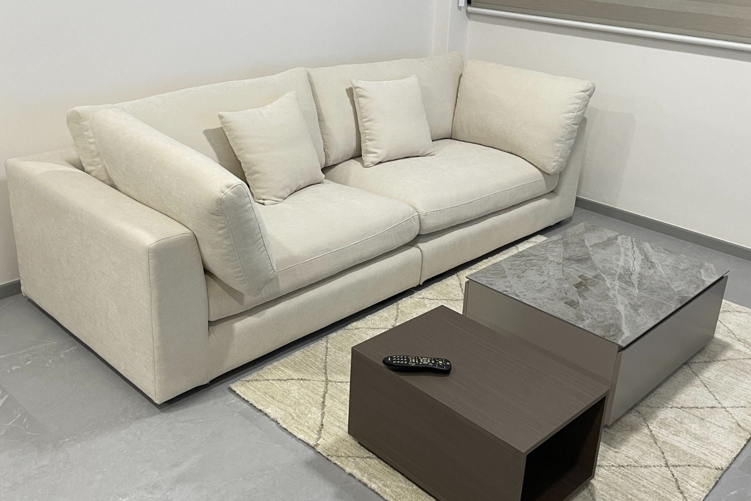 Claudia 250cm Light Grey Fabric Sofa Nister | Mar 24