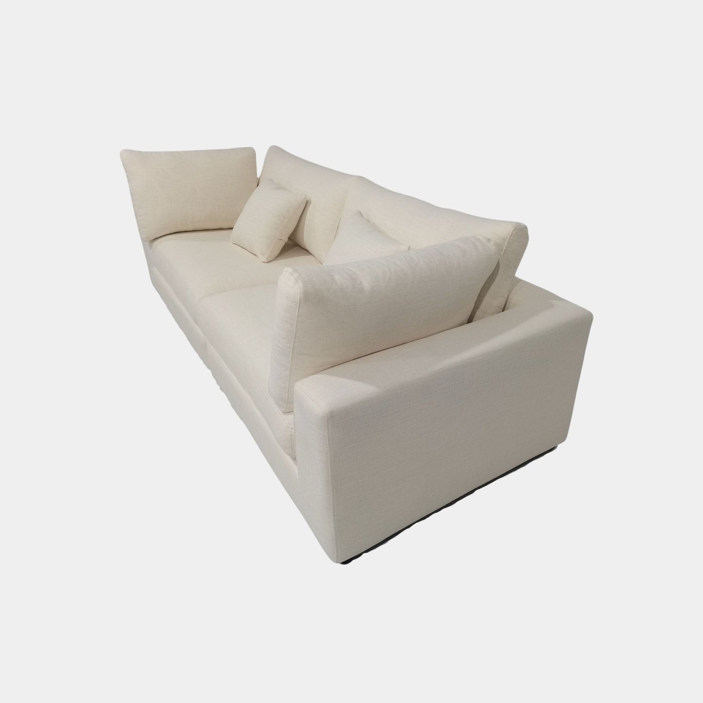 Claudia fabric sofa white